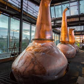 Copper Stills Installation, Rosebank Distillery, Falkirk, 5th March 2022