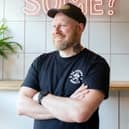 L-R Ian Brooke owner of Brawsome Bagels