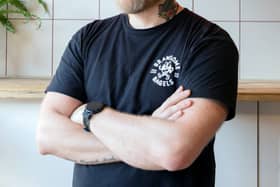 L-R Ian Brooke owner of Brawsome Bagels