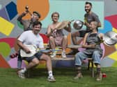 Edinburgh, Scotland, 21 July 2022. The vendors and stallholders of Edinburgh Food Festival 2022 demonstrate the rhythm of the kitchen, as the first days of the Festival blend with the Edinburgh Jazz and Blues Festival in Assembly George Square Gardens.  Tom Duffin Photographer.