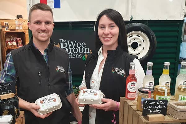 Maria and Gordon Atkinson-Ligat, of The Wee Broon Hens