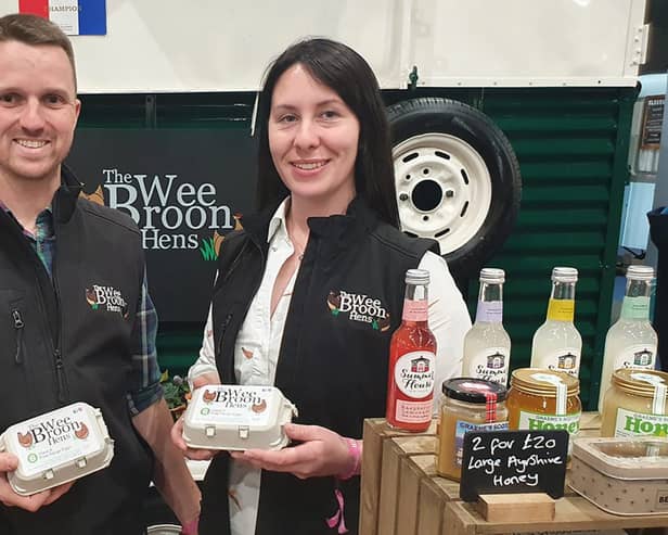 Maria and Gordon Atkinson-Ligat, of The Wee Broon Hens