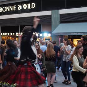 White Heather Ceilidh Club launch dancers
