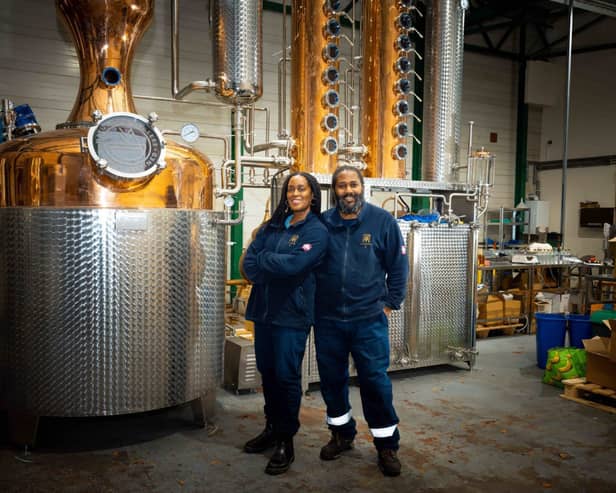 Picture: Jacine and Paul of Matugga Distillery