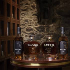 Nick Faldo Black Bull whiskies
