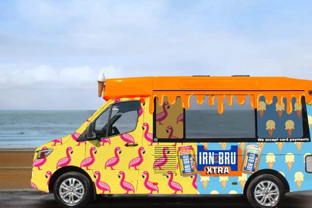 Irn-Bru ice cream van