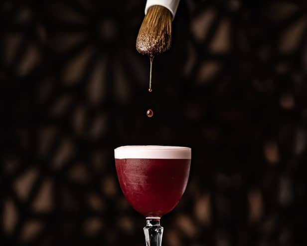 immersive cocktail menu Absent Ear