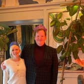 Rosalind and Peter at The Ivy in Glasgow