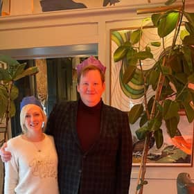 Rosalind and Peter at The Ivy in Glasgow