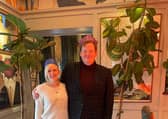 Rosalind and Peter at The Ivy in Glasgow