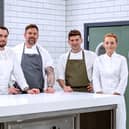 Left to Right Mark McCabe, David Millar, Calum Munro, Hannah Rose