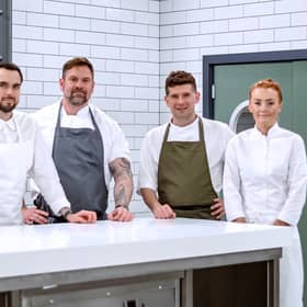Left to Right Mark McCabe, David Millar, Calum Munro, Hannah Rose