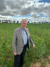Martin and his hemp crop