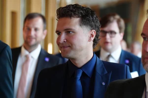 Nationalist MSP Jack Middleton appears to need some coaching on the art of persuasion (Picture: Jane Barlow)