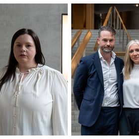 Elizabeth Crammond, Katie Lyon and Edward Corrie have spoken out about their experiences with miscarriage 