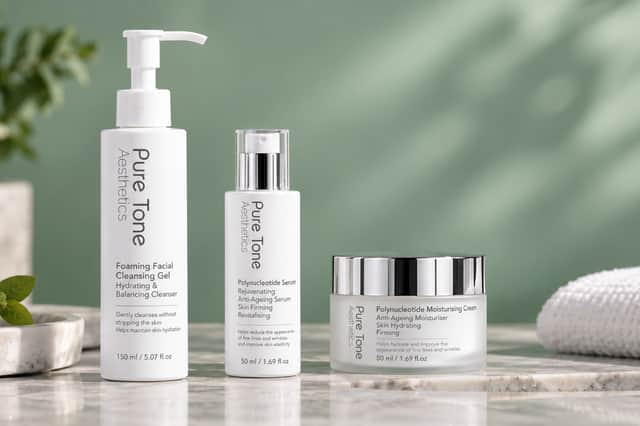 The Promise? Kimberley Walsh’s first skincare collection puts buzzy polynucleotides at the heart of a simple three-step routine.
