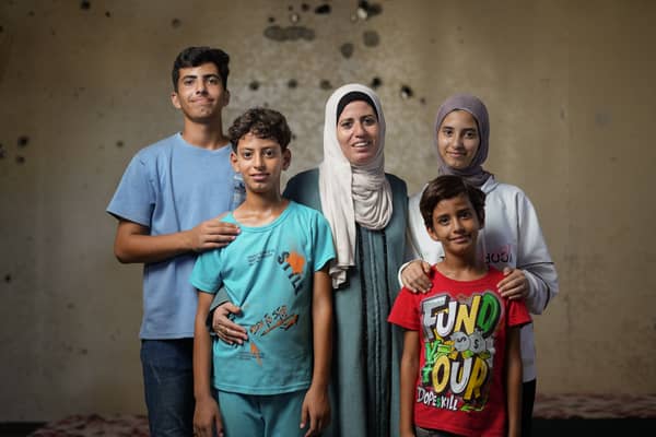 Dr Niveen, , a mental health practitioner with the Palestine Red CrescentSociety (PRCS) in Gaza, which has received a share of £5.7m raised in Scotland through humanitarian appeals