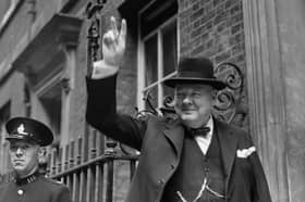 Winston Churchill makes a victory sign outside 10 Downing Street in June 1943 as the Second World War raged (Picture: Daily Express/Hulton Archive)