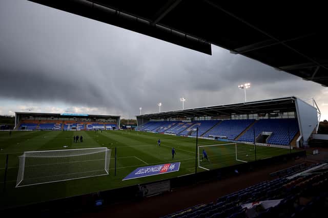 Shrewsbury Town play in League Two at New Meadow.