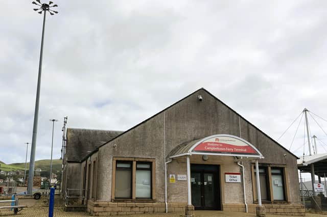 Former CalMac ferry terminal in Campbeltown