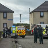 Police and Emergency services attend an ongoing incident in Armadale, West Lothian