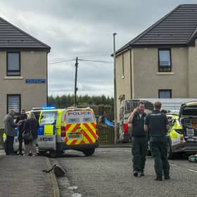 Police and Emergency services attend an ongoing incident in Armadale, West Lothian