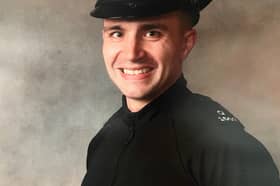 PC Mark Smith suffered extensive injuries in the attack. Picture: Police Scotland