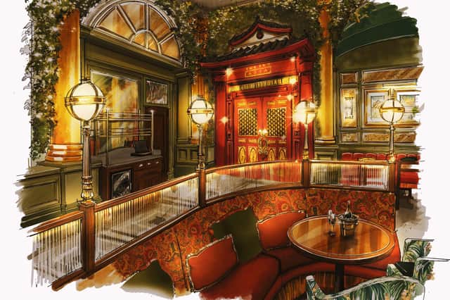 Artist's impression of the entrance to The Ivy Asia