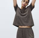 M&S’s Cotton Rich Printed Cropped Pyjama Set costs £12.50 