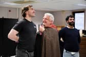 Ali Watt, Simon Russell Beale and Adam Kashmiry in rehearsals for I'll Be Seeing You