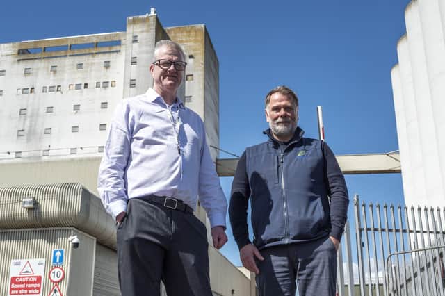 ADM Milling Site Manager Eddie Burke and Head of Sales Scotland and Ireland Craig Miller