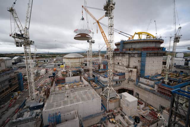 Hundreds of Scottish workers are helping to construct the Hinkley nuclear power station in Somerset