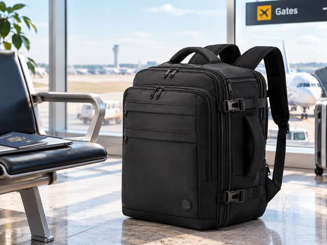 Lossga 40x30x20cm Ryanair cabin backpack with multiple compartments