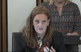 Collette Stevenson MSP at the transport committee.