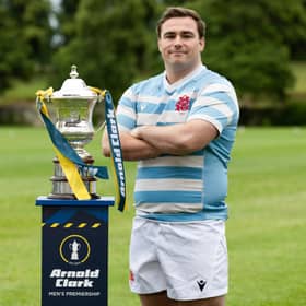 Edinburgh Accies' Cole Imrie during an Arnold Clark Men's Premiership launch even (Pic: SNS)