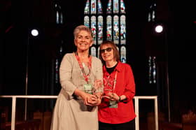 Guest programmer Denise Mina and Frances Crawford, winner of Bloody Scotland Debut Prize and The McIlvanney Prize 2026.