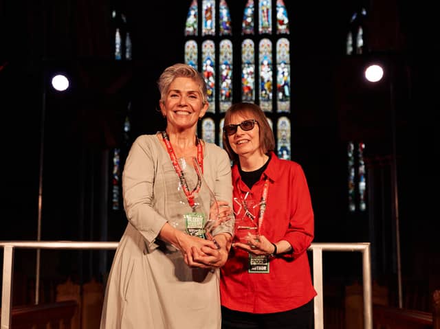 Guest programmer Denise Mina and Frances Crawford, winner of Bloody Scotland Debut Prize and The McIlvanney Prize 2026.