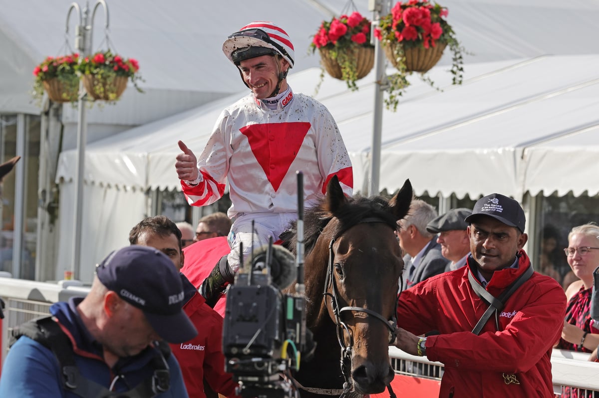 Rain delay to Gold display: Pellitory makes a splash to win Ayr's richest Flat race as Scottish pride shines through