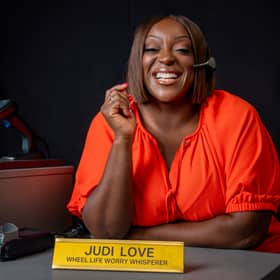 Halfords recruited Judi Love as their Wheel Life Worry Whisperer to keep Brits safe on the roads