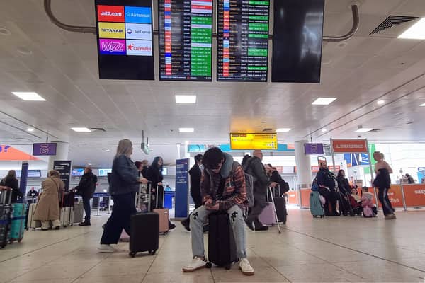 A general view inside Glasgow Airport.