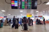 A general view inside Glasgow Airport.