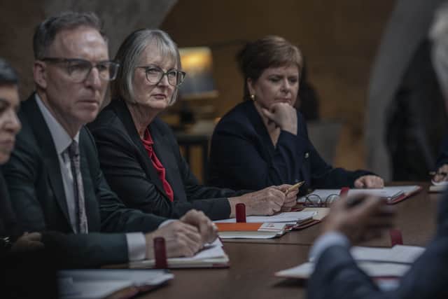 Jim Murphy, Harriet Harman and Nicola Surgeon in The Wargame