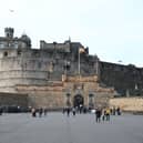 A view of Edinburgh Castle from the esplanade