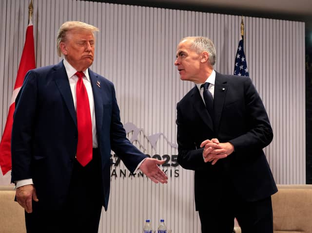 Canadian premier Mark Carney is taking a stand against US President Donald Trump and the democratic world needs to back him (Picture: Chip Somodevilla)