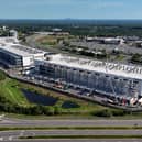 An aerial view of the construction of a new Amazon Web Services data centre in Sterling, Virginia. Ahead of the US midterm elections, data centres have become a serious issue and the debate is growing in Scotland too (Picture: Anna Moneymaker)