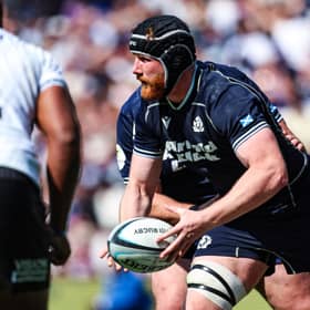 Gregor Brown played Number 8 for Scotland against Fiji earlier this year and is fully prepared to do so again for club and country if asked (Pic: SNS)