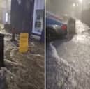 One street in North Berwick turned into a river after overnight flash flooding across Edinburgh and the Lothians.