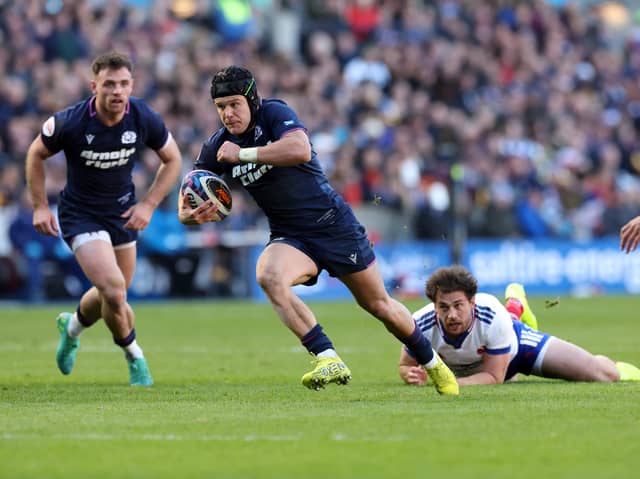 Darcy Graham was in fine try-scoring form for Scotland last season, including a double in the win over France in the Guinness Six Nations match at Scottish Gas Murrayfield.