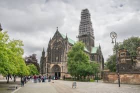 A team will dismantle and rebuild the stonework in the 225ft Glasgow Cathedral spire