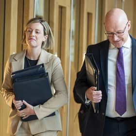 Deputy First Minister Jenny Gilruth and First Minister John Swinney
